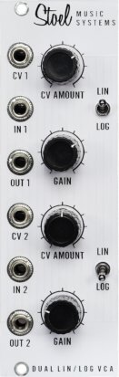 Eurorack Module Dual Lin/Log VCA from Stoel Music Systems