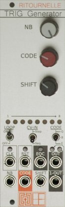 Eurorack Module RITOURNELLE TRIG Generator from Larix Elektro