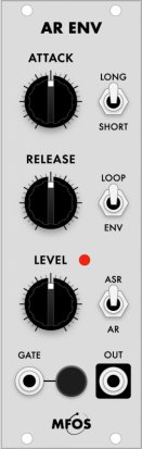 Eurorack Module AR Envelope Generator from MFOS