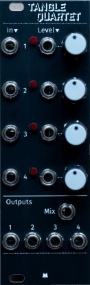 Eurorack Module Tangle Quartet - Black Panel from Mörk Modules