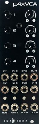 Eurorack Module µ4xVCA from Codex Modulex