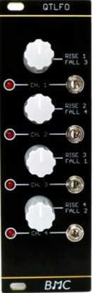 Eurorack Module BMC031 - Quad Trapezoidal LFO (Oscillosaurus Panel) from Barton Musical Circuits