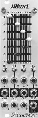 Eurorack Module Atten/Mixer from Hikari Instruments