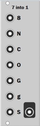 Eurorack Module 7 to1 mixer from Other/unknown