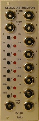 Eurorack Module S-190 Clock Distributor from Ladik