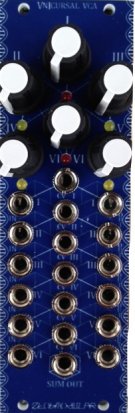 Eurorack Module Zlob Modular VnIcursal VCA Prototype from Złob