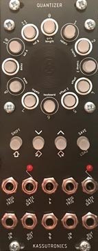 Eurorack Module Quantizer (Vintagelavalamp Black Panel) from Kassutronics