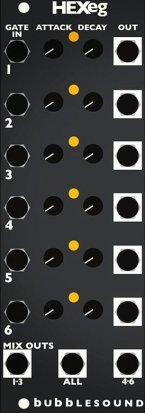 Eurorack Module HEX eg from Bubblesound Instruments