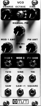 Eurorack Module MST Voltage Controlled Oscillator (VCO) from Synthrotek