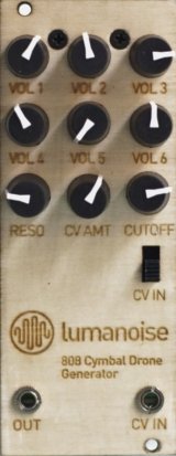 Eurorack Module Lumanoise 808 Cymbal Drone Generator from Laboratorio Elettronico Popolare