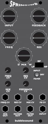 Eurorack Module Springverb from Bubblesound Instruments