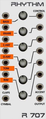 Eurorack Module R707 Drum Module from Other/unknown