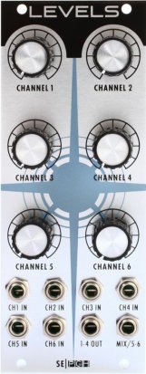 Eurorack Module Studio Electronics Levels 6 Channel Mixer from Studio Electronics