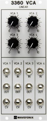 Eurorack Module 3360 Quad Linear VCA from Wavefonix