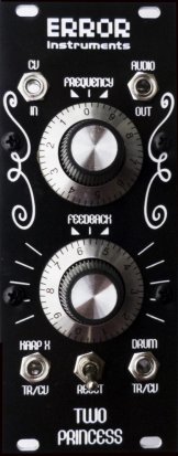 Eurorack Module TWO PRINCESS  noir errorinstruments from Error Instruments