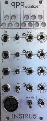 Eurorack Module QPQ Quad Performance Quantizer (silver) from Instruō