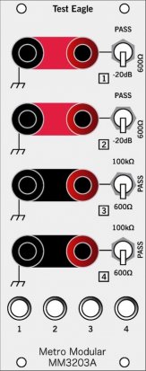 Eurorack Module MM3203A Test Eagle Option 10 from Metro Modular