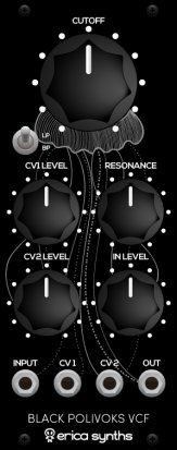 Eurorack Module Black Polivoks VCF V2 from Erica Synths