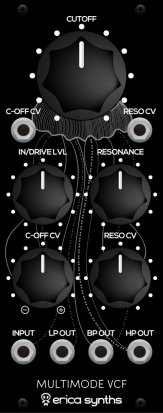 Eurorack Module Black Multimode VCF from Erica Synths