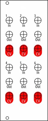 Eurorack Module Hexa VCA from Other/unknown
