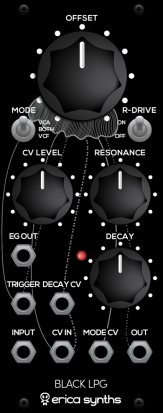 Eurorack Module Black LPG from Erica Synths