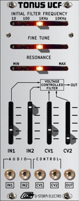 Eurorack Module Tonus VCF r3 Aluminum from G-Storm Electro