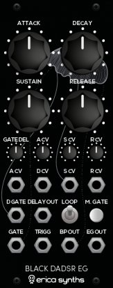 Eurorack Module Black DADSR EG from Erica Synths