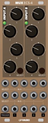 Eurorack Module ECS-4 Triggered Switch from Vaski Embedded