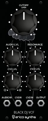 Eurorack Module Black DJ VCF from Erica Synths