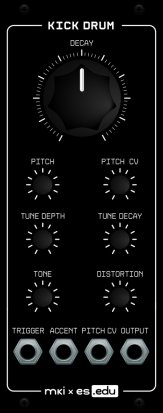 Eurorack Module EDU Kick Drum from Erica Synths