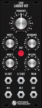 Eurorack Module E490 Ladder VCF from Synthesis Technology