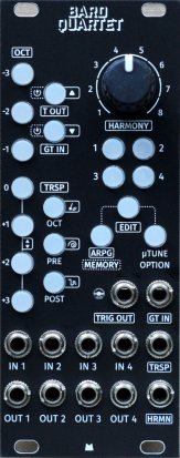 Eurorack Module Bard Quartet - Black Panel from Mörk Modules