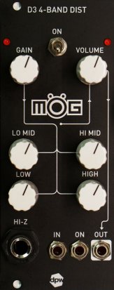 Eurorack Module D3 4-Band Distortion, MÖG from DPW Design