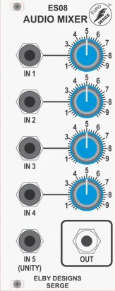 Eurorack Module ES08 - Audio Mixer from Elby Designs