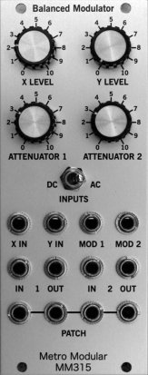 Eurorack Module MM315 Balanced Modulator from Metro Modular