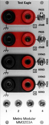 Eurorack Module MM3203A Test Eagle from Metro Modular