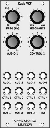 Eurorack Module MM3328A Oasis VCF from Metro Modular