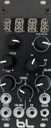 Eurorack Module Macro VCO Matt Black 2020 from Blue Lantern Modules