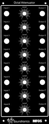 MOTM Module MFOS Octal Attenuator from Soundtronics