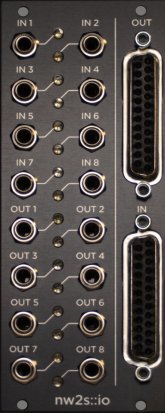 Eurorack Module nw2s::io (balanced, black) from nw2s