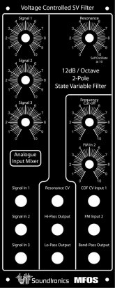 MOTM Module MFOS VCF State Variable from Soundtronics