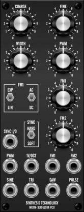 MU Module MOTM-300 Ultra Voltage-Controlled Oscillator from Bridechamber