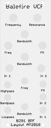 Eurorack Module Balefire VCF from Other/unknown