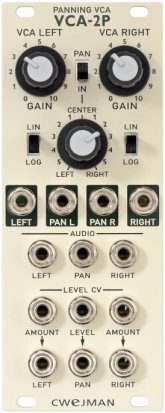 Eurorack Module VCA-2P (white) from Cwejman