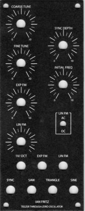 MU Module Ian Fritz Teezer Through-Zero VCO from Bridechamber