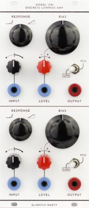 Serge Module Model 1221 Discrete Lowpass Amplifier from Slightly Nasty
