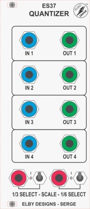 Eurorack Module ES37 - Quantizer from Elby Designs