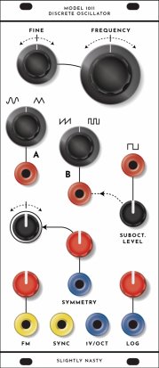 Serge Module Model 1011 Discrete Oscillator from Slightly Nasty