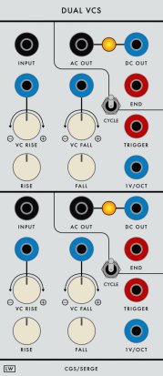 Serge Module DUAL VCS from Loudest Warning