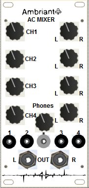 Eurorack Module Simple_Stereo_Mixer from MFOS